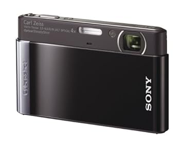 【中古】SONY デジタル写真機 Cyber-Shot(サイバーショット) T90 (1210万絵素/光学x4/デジタルx8/黒いこと) DSC-T90/B