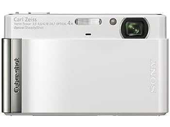 【中古】(人並み外れたに似つかわしい)SONY デジタル写真機 Cyber-Shot(サイバーショット) T90 (1210万絵素/光学x4/デジタルx8/白いこと) DSC-T90/W