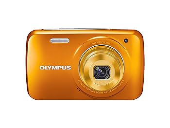 【中古】(人並み外れたに似つかわしい)OLYMPUS デジタル写真機 VH-210 オレンジ色 1400万絵素 光学5倍望遠レンズ DIS 高品位テレビ第八芸術 3.0型LCD 広角26粍 3D写真絵役立つこと VH-210 ORG