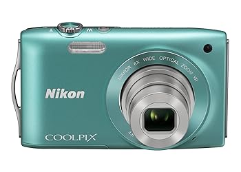 【中古】(非常に良い)Nikon デジタルカメラ COOLPIX (クールピクス) S3300 ミントグリーン S3300GR
