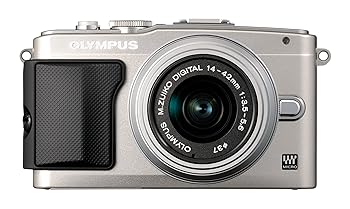 【中古】(非常に良い)OLYMPUS ミラーレス一眼 PEN Lite E-PL5 レンズキット シルバー E-PL5 LKIT SLV