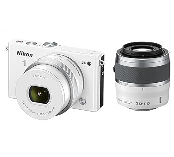 【中古】Nikon ミラーレス一眼 Nikon1 J4 ダブルズームキット ホワイト J4WZWH