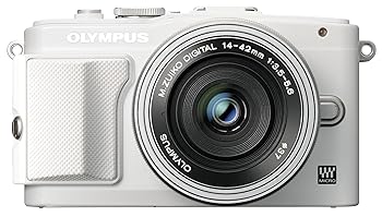 【中古】OLYMPUS ミラーレス一眼 PEN Lite E-PL6 EZレンズキット ホワイト E-PL6 EZ LKIT WHT