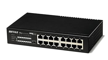 【中古】(非常に良い)BUFFALO レイヤー2 ノン・インテリジェントGigaスイッチ16ポート BS-G2116U
