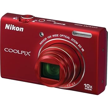 【中古】(人並み外れたに好いたらしい)Nikon COOLPIX S6200 16 MP デジタル写真機 10倍光学望遠レンズNIKKOR ED硝子水晶体と固定ディスク 720p録画媒体(赤いこと)