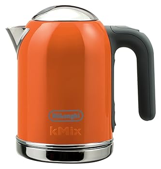【中古】DeLonghi kMix(ケーミックス) ブチック 明かり湯わかし オレンジ色 0.75L SJM010J-OR