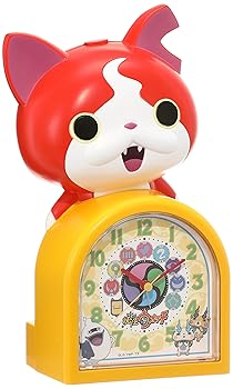 【中古】(非常に良い)セイコー クロック 目覚まし時計 妖怪ウォッチ ジバニャン キャラクター型 おしゃべり アラーム アナログ JF378A SEIKO画像