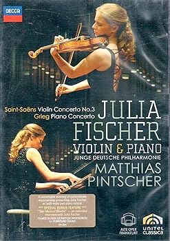 【中古】(未使用･未開封品)Julia Fischer: Saint-SaensViolin Concerto No 3 / Greig: Piano [DVD] [Import] / サン\u003dサーンス:ヴァイオリン協奏曲第3番 グリーグ:ピアノ協