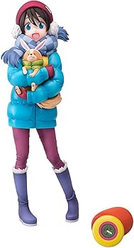 【中古】ゆるキャン△ 斉藤恵那&ちくわ 1/7スケール プラスチック製 塗装済み完成品フィギュア