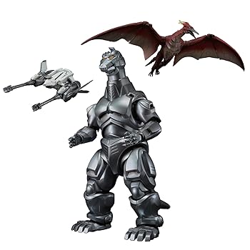 【中古】(未使用・未開封品)TAMASHII NATIONS ゴジラ対メカゴジラ メカゴジラ&ガルーダ&ファイアーズ 幕張決戦Ver.バンダイスピリッツ S.H.MonsterArts コレクターアクショ画像
