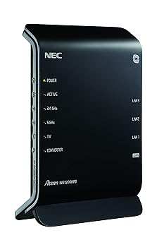 【中古】(非常に良い)NEC 無線LAN WiFi ルーター dual band Wi-Fi5 (11ac) / WG1200HP3 Atermシリーズ 2ストリーム (5GHz帯 / 2.4GHz帯) ? ??PA-WG1200HP3【 iPhon