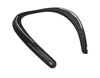 【中古】(人並み外れたに好いたらしい)SHARP Bluetooth ウェアラブルネック 金棒引き AQUOS 響き 共同作業者 (黒いこと) AN-SS1-B 【日本国内置き目品】