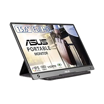 【中古】(非常に良い)ASUS MB16AH モバイルモニター モバイルディスプレイ 15.6インチ/IPS/フルHD/PS4・Switch・PC・スマホ対応/薄さ9mm・軽量730g/USB-C・HDMI