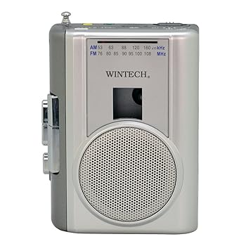 【中古】(未使用･未開封品)WINTECH AM/FMラジオ付テープレコーダー (FMワイドバンド対応) シルバー PCT-02RM