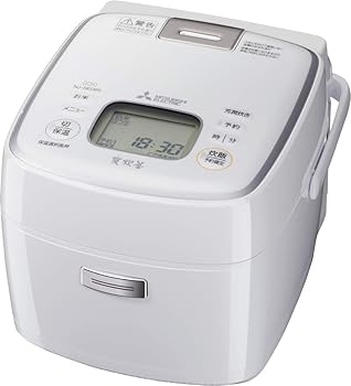 【中古】(未使用･未開封品)三菱電機 IH炊飯器 一人暮らし 日本製 3.5合 備長炭炭炊釜 NJ-SE069-W