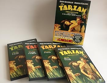 【中古】(未使用･未開封品)ジョニー・ワイズミュラー ターザン・フィルムズ コレクターズ・ボックス 〈4枚組〉 [DVD] ジョニー・ワイズミュラー