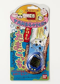 【中古】(未使用･未開封品)BANDAI 新種発見!!たまごっち（紺色）
