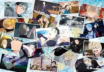 【中古】(未使用・未開封品)エンスカイ 1000ピース ジグソーパズル ユーリ!!! on ICE 銀盤のHistory(51x73.5cm)画像