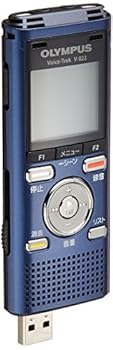 【中古】OLYMPUS ICレコーダー VoiceTrek 4GB リニアPCM対応 MicroSD対応 BLU ブルー V-822