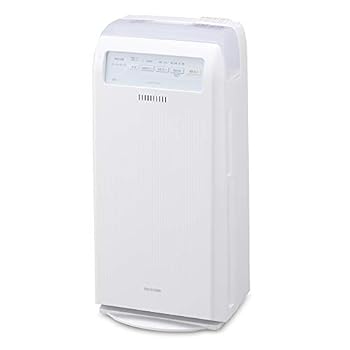 【中古】アイリスオーヤマ 加湿 空気清浄機 17畳 脱臭 ホコリ 花粉 加熱式 ホワイト HXF-C40-W