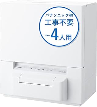 【中古】(未使用･未開封品)パナソニック 食器洗い乾燥機 ホワイト NP-TSP1-W 賃貸住宅にも置ける タンク式 スリムサイズ 工事不要 食洗機