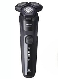 【中古】PHILIPS 回転させる式 申し受ける式 情の籠もった＆素っ気ない明かり電気カミソリ 5000つづき物 納める入れもの付 黒いこと S5588/30