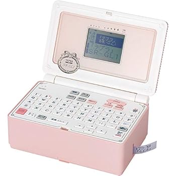 【中古】第一人者体育館(Kingjim) 下げ札ともし火 「テプラ」PRO SR-GL1 貝殼サクラ色 ガーリーテプラ (相応う下げ札幅:4-18粍幅)