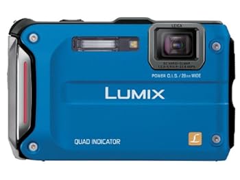 【中古】パナソニック デジタル写真機 ルミックス FT4 雨合羽 ウルトラマリンブルー DMC-FT4-A