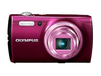 【中古】OLYMPUS デジタル写真機 STYLUS VH-515 赤いこと 1200万絵素 後押し照らしだす型CMOS 光学8倍望遠レンズ 広角25粍 VH-515 RED