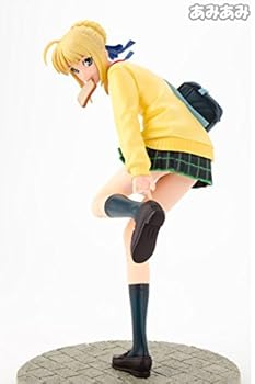 【中古】(非常に良い)ホビージャパン誌上通販限定　Fate/stay night　【女子高生セイバー】　1/8彩色済みPVCモデル