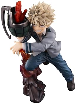 【中古】ユニオンクリエイティブ 僕のヒーローアカデミア インターン編スケールフィギュア 爆豪勝己 約150mm ATBC-PVC製 塗装済み 完成品 フィギュア
