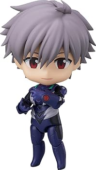 【中古】ねんどろいど ヱヴァンゲリヲン新劇場版 渚カヲル プラグスーツVer. ノンスケール プラスチック製 塗装済み可動フィギュア 再販分