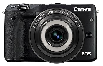 【中古】(非常に良い)Canon ミラーレス一眼カメラ EOS M3(ブラック)・クリエイティブマクロ レンズキット EOSM3BK-CMLK