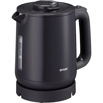 【中古】タイガー魔法瓶(TIGER) 電気ケトル 湯沸かし 1.0L 転倒お湯漏れ防止 カラ炊き防止 蒸気レス グレー PCJ-A102HA