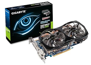 【中古】GIGABYTE グラフィックゲーム盤 GeForce GTX660 PCI-E 2GB WINDFORCE2X GV-N660OC-2GD PCパーツ-グラフィックボード-パソコン・周辺機器
