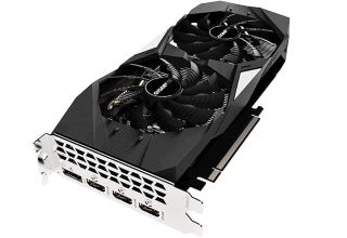 【中古】(未当て嵌める･未開封品)Gigabyte Gv-N1650OC-4GD GeForce GTX 1650 OC 4G グラフィック歌留多 風力気違い2個 4GB 128-Bit GDDR5 映像媒体歌留多