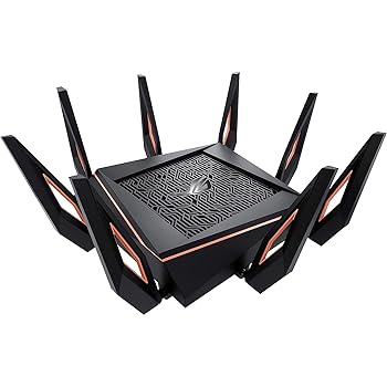 【中古】ASUS 無線LAN 無線電話ルータ 無線LAN6 4804+4804+1148Mbps トライバンドゲーミング GT-AX11000 メッシュ役立つこと付 3階建 / 4LDK なおなお書き5/Nintendo Switch/iPhon