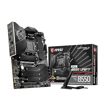 【中古】(未使用･未開封品)MSI MEG B550 UNIFY マザーボード ATX [AMD B550チップセット搭載] MB5197