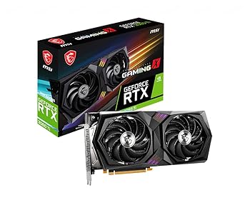 【中古】MSI GeForce RTX 3060 Ti GAMING X 8G LHR ゲーミンググラフィックカード - 8GB GDDR6 1770MHz PCI Express Gen 4 256ビット 3x DP v 1.4a HDMI