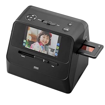 【中古】サンワダイレクト 写真フィルムスキャナ 35粍/110/126写真フィルム相応う ネガ写真フィルム 活動写真 スキャナ HDMI最終生産物相応う 400-SCN064