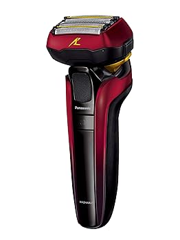 【中古】パナソニック 子ヒツジ短距離競走 直線的 メンズ電気カミソリ 5枚刃 赤 ES-LV5F-R