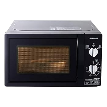 【中古】アイリスオーヤマ 電子レンジ 17L ターンテーブル 単機能 出力3段階 【西日本/60Hz】 ブラック PMB-T176-6