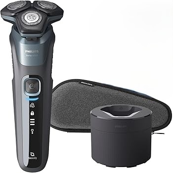【中古】【洗浄器付き】フィリップス 5000 シリーズ メンズ 電動シェーバー 電気シェーバー 髭剃り 45枚スティールプレシジョン刃・360-Dフレックスヘッ