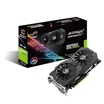 【中古】ASUS R.O.G. STRIXシリーズ NVIDIA GeForce GTX1050Ti搭載ビデオカード オーバークロック メモリ4GB STRIX-GTX1050TI-O4G-GAMING