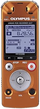 【中古】(人並み外れたに好いたらしい)OLYMPUS 集積回路リコーダー Voice-Trek 4GB 直線的PCM相応う ORG オレンジ色 LS-7