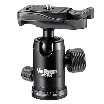 【中古】Velbon 自由雲台 QHD-U4Q コマ止め方式 クイックシュー対応 アルミ製 324900