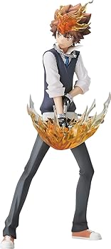 【中古】(非常に良い)POP UP PARADE 家庭教師ヒットマンREBORN! 沢田綱吉 ノンスケール プラスチック製 塗装済み完成品フィギュア