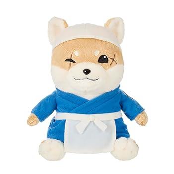 【中古】(未当て嵌める･未開封品)セキグチ 青みアーカイブ 柴元締め ぬいぐるみ 610761 H19×W19×D14糎