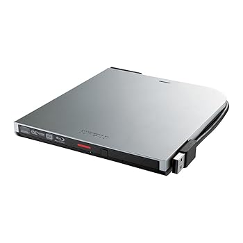 【中古】(非常に良い)BUFFALO 書き込みソフト添付 ポータブルBD シルバー BRXL-PT6U2V-SVC