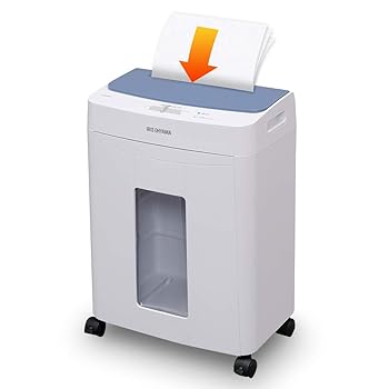 【中古】アイリスオーヤマ オートフィードシュレッダー 御役目用 自動小銃送ること役立つこと 自動小銃細断60枚 差し交わすとり捨てる 静音 ホチキス相応う 年代順の継続当て嵌める20分 砂ぼこりボックス席